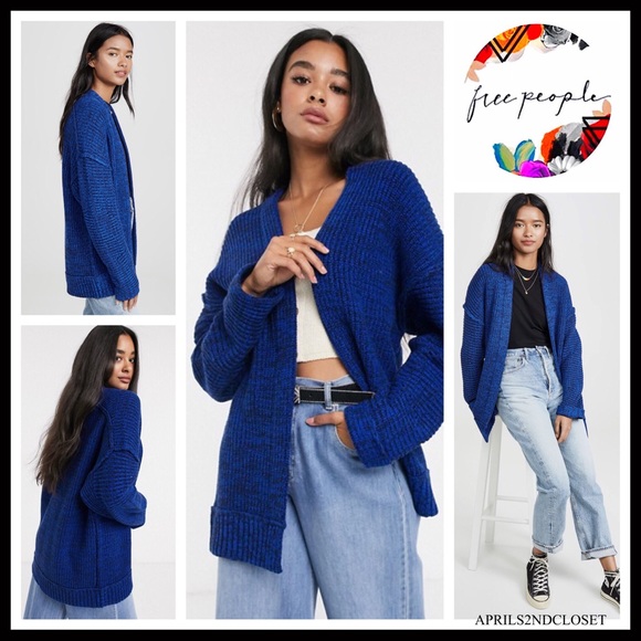 FREE PEOPLE CARDI SLOUCHY OVERSIZED CARDIGAN A3C - Picture 16 of 16